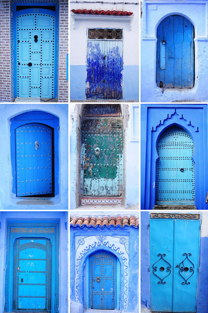 09 amazing doors Chefchaouen, Morocco